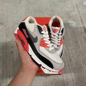 Nike Air Max 90 Retro Infrared Shoes Size 7Y